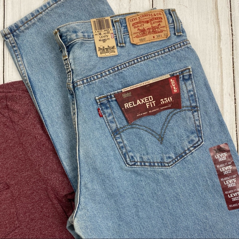 Men’s Levi’s 550 Relaxed Fit Jeans, 38x32 - Picture 8 of 8